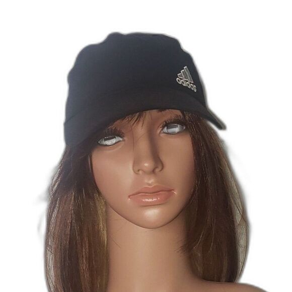 ADIDAS Climalite Black Baseball Cap Hat Unisex One Size - Picture 1 of 9